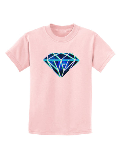 Space Diamond Childrens T-Shirt-Childrens T-Shirt-TooLoud-PalePink-X-Small-Davson Sales