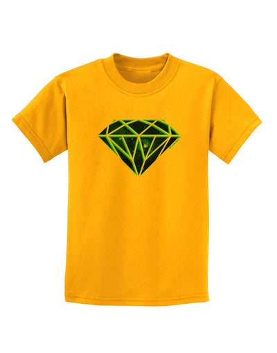 Space Diamond Childrens T-Shirt-Childrens T-Shirt-TooLoud-Gold-X-Small-Davson Sales