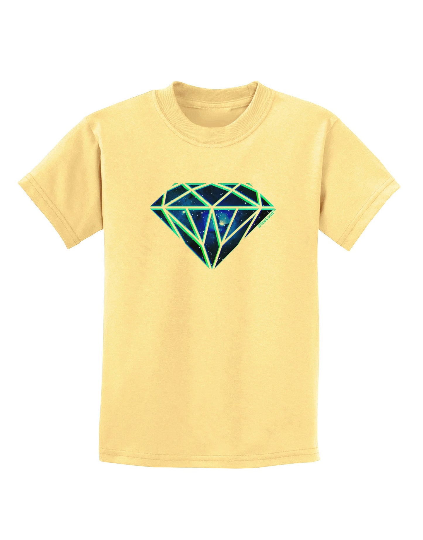 Space Diamond Childrens T-Shirt-Childrens T-Shirt-TooLoud-Daffodil-Yellow-X-Small-Davson Sales