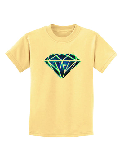 Space Diamond Childrens T-Shirt-Childrens T-Shirt-TooLoud-Daffodil-Yellow-X-Small-Davson Sales