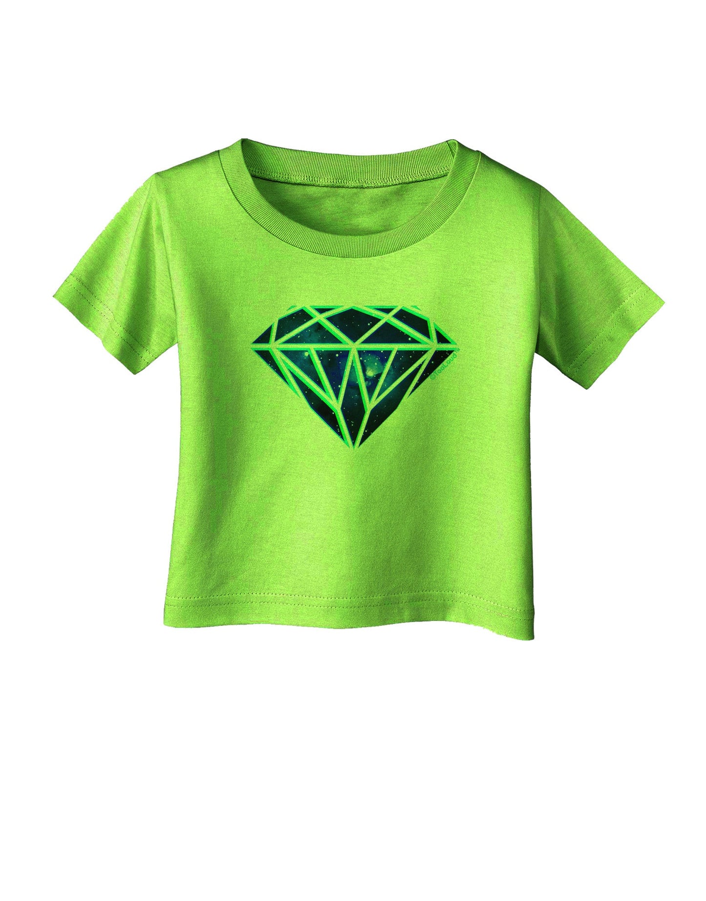 Space Diamond Infant T-Shirt-Infant T-Shirt-TooLoud-Lime-Green-06-Months-Davson Sales