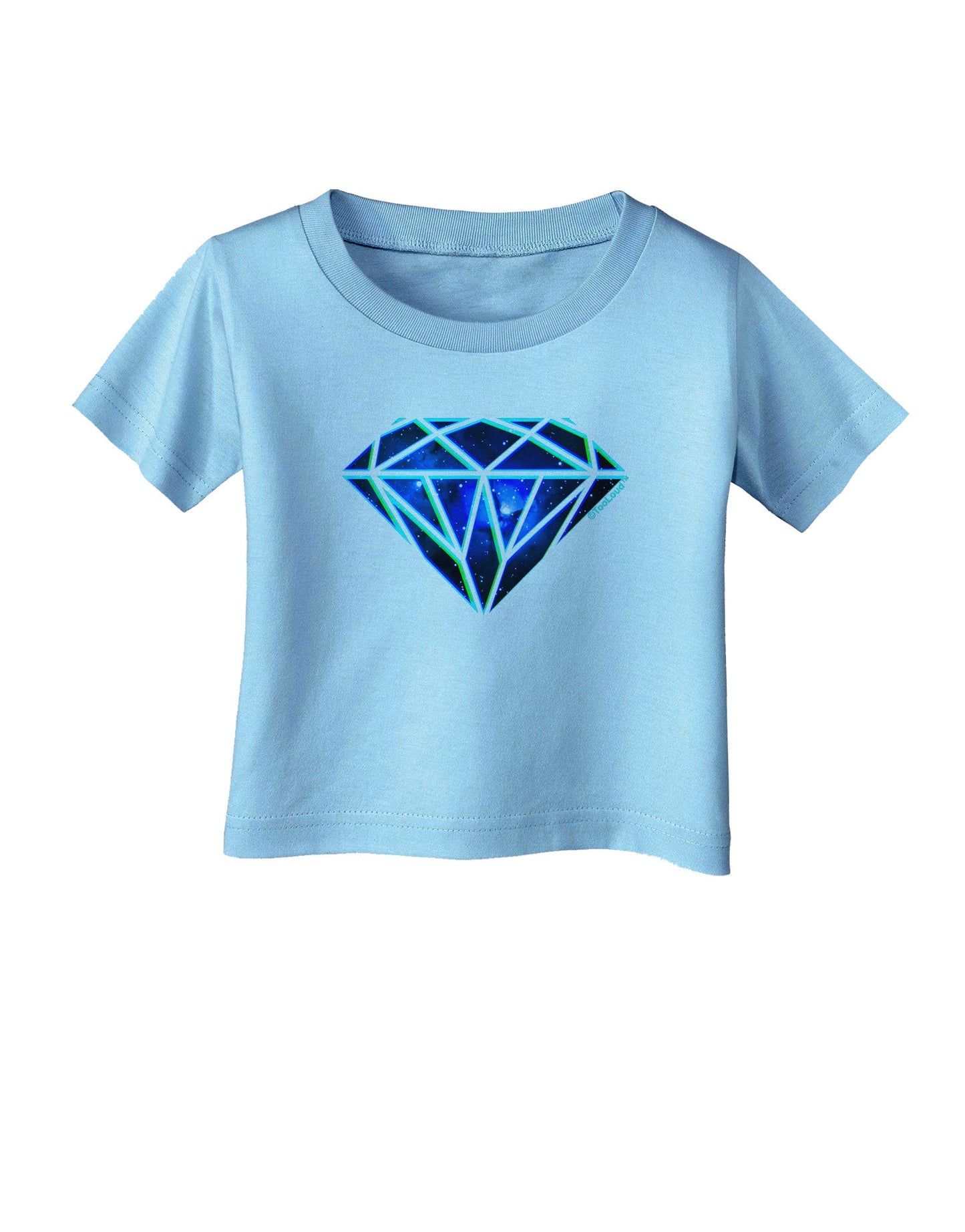 Space Diamond Infant T-Shirt-Infant T-Shirt-TooLoud-Aquatic-Blue-06-Months-Davson Sales