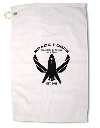 Space Force Funny Anti Trump Premium Cotton Golf Towel - 16 x 25 inch by TooLoud-Golf Towel-TooLoud-16x25"-Davson Sales