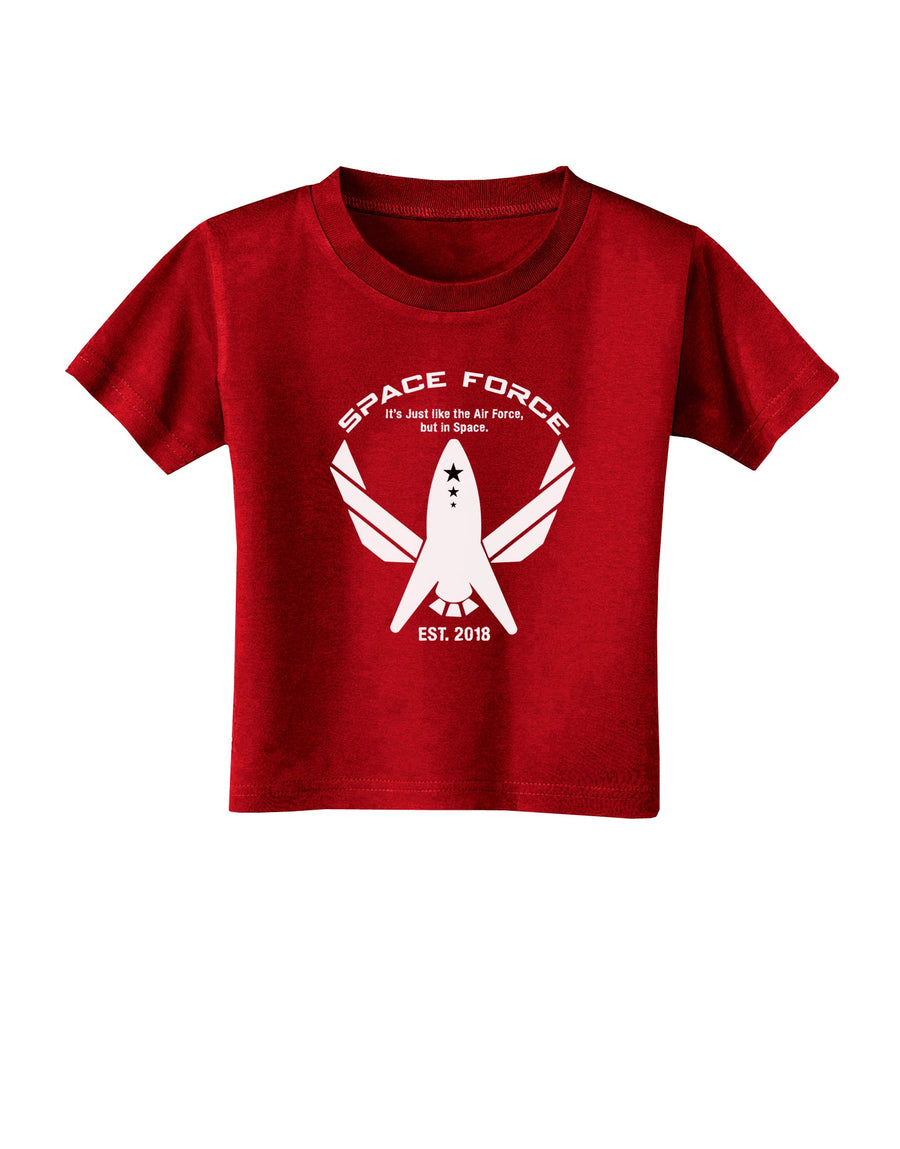 Space Force Funny Anti Trump Toddler T-Shirt Dark by TooLoud-Toddler T-Shirt-TooLoud-Black-2T-Davson Sales
