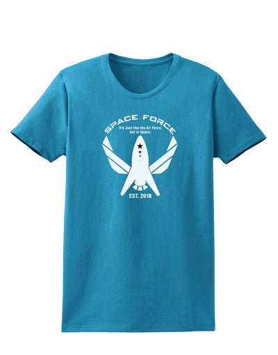 Space Force Funny Anti Trump Womens Dark T-Shirt by TooLoud-TooLoud-Turquoise-X-Small-Davson Sales