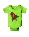 Space Rocket Ship and Stars Baby Romper Bodysuit by TooLoud-Baby Romper-TooLoud-Lime-Green-06-Months-Davson Sales