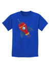 Space Rocket Ship and Stars Childrens Dark T-Shirt by TooLoud-Childrens T-Shirt-TooLoud-Royal-Blue-X-Small-Davson Sales