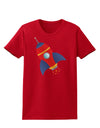 Space Rocket Ship and Stars Womens Dark T-Shirt by TooLoud-Womens T-Shirt-TooLoud-Red-X-Small-Davson Sales
