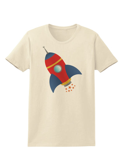 Space Rocket Ship and Stars Womens T-Shirt by TooLoud-Womens T-Shirt-TooLoud-Natural-X-Small-Davson Sales