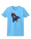 Space Rocket Ship and Stars Womens T-Shirt by TooLoud-Womens T-Shirt-TooLoud-Aquatic-Blue-X-Small-Davson Sales