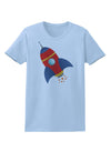 Space Rocket Ship and Stars Womens T-Shirt by TooLoud-Womens T-Shirt-TooLoud-Light-Blue-X-Small-Davson Sales