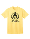 Spartan Victory Or Death Adult T-Shirt-unisex t-shirt-TooLoud-Yellow-Small-Davson Sales