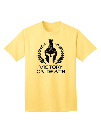 Spartan Victory Or Death Adult T-Shirt-unisex t-shirt-TooLoud-Yellow-Small-Davson Sales