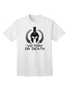 Spartan Victory Or Death Adult T-Shirt-unisex t-shirt-TooLoud-White-Small-Davson Sales