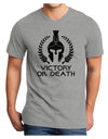 Spartan Victory Or Death Adult V-Neck T-shirt-Mens V-Neck T-Shirt-TooLoud-HeatherGray-Small-Davson Sales