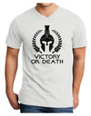 Spartan Victory Or Death Adult V-Neck T-shirt-Mens V-Neck T-Shirt-TooLoud-White-Small-Davson Sales