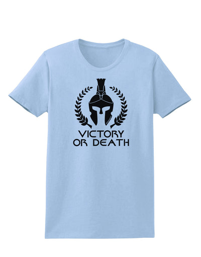 Spartan Victory Or Death Womens T-Shirt-Womens T-Shirt-TooLoud-Light-Blue-X-Small-Davson Sales