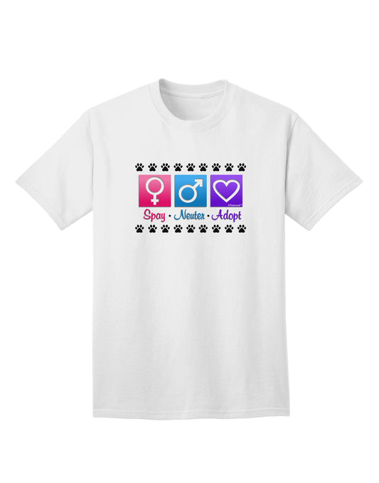 Spay Neuter Adopt Adult T-Shirt-unisex t-shirt-TooLoud-White-Small-Davson Sales