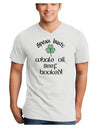 Speak Irish - Whale Oil Beef Hooked Adult V-Neck T-shirt-Mens V-Neck T-Shirt-TooLoud-White-Small-Davson Sales