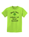 Speak Irish - Whale Oil Beef Hooked Childrens T-Shirt-Childrens T-Shirt-TooLoud-Lime-Green-X-Small-Davson Sales