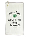 Speak Irish - Whale Oil Beef Hooked Micro Terry Gromet Golf Towel 16 x 25 inch-Golf Towel-TooLoud-White-Davson Sales