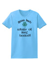 Speak Irish - Whale Oil Beef Hooked Womens T-Shirt-Womens T-Shirt-TooLoud-Aquatic-Blue-X-Small-Davson Sales