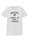 Speak Irish - Whale Oil Beef Hooked Womens T-Shirt-Womens T-Shirt-TooLoud-White-X-Small-Davson Sales