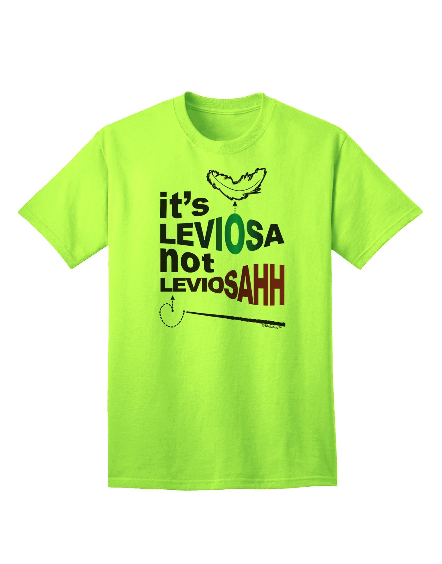 Spellbound Collection: It's LeviOsa not LeviosAHH - Premium Adult T-Shirt-Mens T-shirts-TooLoud-Neon-Green-Small-Davson Sales