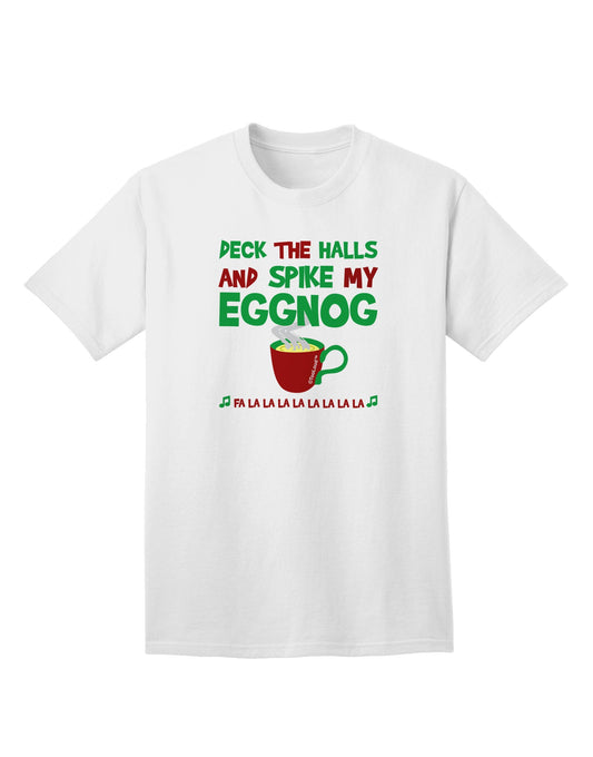 Spike My Eggnog Adult T-Shirt-Mens T-Shirt-TooLoud-White-Small-Davson Sales