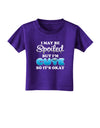 Spoiled But Cute Blue Toddler T-Shirt Dark-Toddler T-Shirt-TooLoud-Purple-2T-Davson Sales