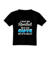 Spoiled But Cute Blue Toddler T-Shirt Dark-Toddler T-Shirt-TooLoud-Black-2T-Davson Sales