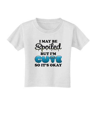 Spoiled But Cute Blue Toddler T-Shirt-Toddler T-Shirt-TooLoud-White-2T-Davson Sales