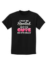 Spoiled But Cute Pink Childrens Dark T-Shirt-Childrens T-Shirt-TooLoud-Black-X-Small-Davson Sales