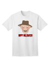 Spooky Halloween Adult T-Shirt featuring a Frightening Face with a Hat-Mens T-shirts-TooLoud-White-Small-Davson Sales