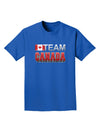 Sporty Team Canada Adult Dark T-Shirt-Mens T-Shirt-TooLoud-Royal-Blue-Small-Davson Sales