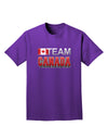 Sporty Team Canada Adult Dark T-Shirt-Mens T-Shirt-TooLoud-Purple-Small-Davson Sales