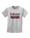 Sporty Team Canada Childrens T-Shirt-Childrens T-Shirt-TooLoud-AshGray-X-Small-Davson Sales