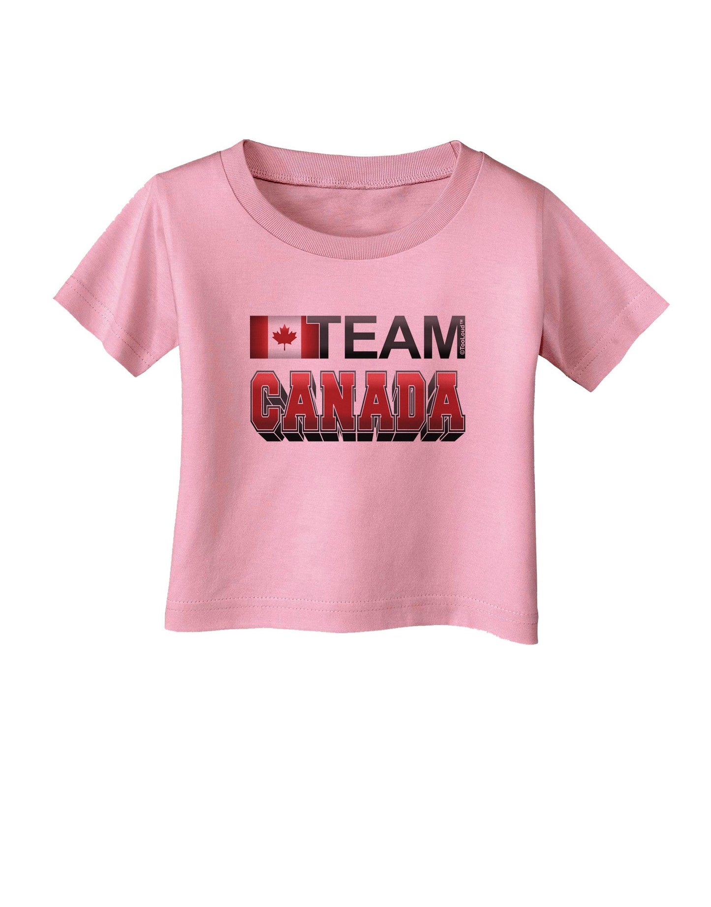 Sporty Team Canada Infant T-Shirt-Infant T-Shirt-TooLoud-Candy-Pink-06-Months-Davson Sales