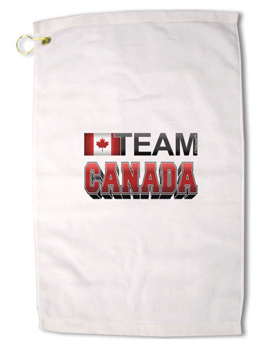 Sporty Team Canada Premium Cotton Golf Towel - 16 x 25 inch-Golf Towel-TooLoud-16x25"-Davson Sales