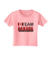 Sporty Team Canada Toddler T-Shirt-Toddler T-Shirt-TooLoud-Candy-Pink-2T-Davson Sales