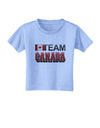 Sporty Team Canada Toddler T-Shirt-Toddler T-Shirt-TooLoud-Aquatic-Blue-2T-Davson Sales