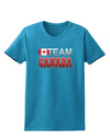 Sporty Team Canada Womens Dark T-Shirt-TooLoud-Turquoise-X-Small-Davson Sales