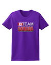 Sporty Team Canada Womens Dark T-Shirt-TooLoud-Purple-X-Small-Davson Sales