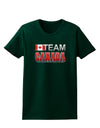 Sporty Team Canada Womens Dark T-Shirt-TooLoud-Forest-Green-Small-Davson Sales