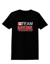 Sporty Team Canada Womens Dark T-Shirt-TooLoud-Black-X-Small-Davson Sales