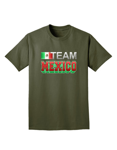 Sporty Team Mexico Adult Dark T-Shirt-Mens T-Shirt-TooLoud-Military-Green-Small-Davson Sales