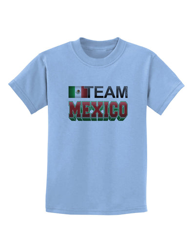 Sporty Team Mexico Childrens T-Shirt-Childrens T-Shirt-TooLoud-Light-Blue-X-Small-Davson Sales