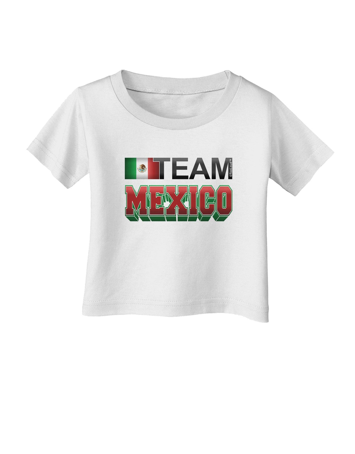 Sporty Team Mexico Infant T-Shirt-Infant T-Shirt-TooLoud-White-06-Months-Davson Sales