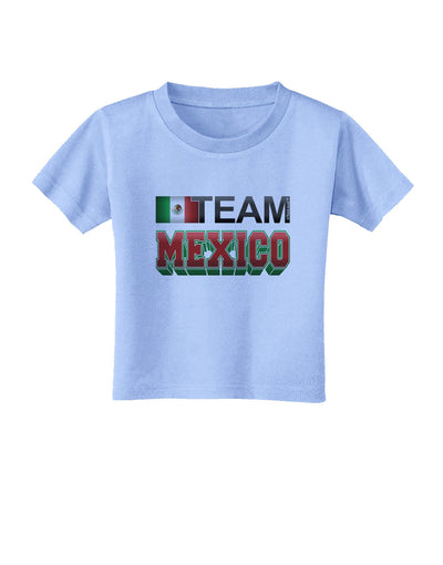 Sporty Team Mexico Toddler T-Shirt-Toddler T-Shirt-TooLoud-Aquatic-Blue-2T-Davson Sales