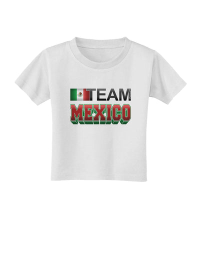 Sporty Team Mexico Toddler T-Shirt-Toddler T-Shirt-TooLoud-White-2T-Davson Sales